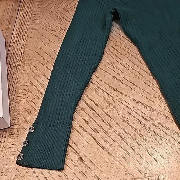 Emerald green long sleeve top PL Madison Grey - Picture 2 of 12